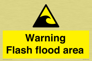 Warning Flash flood area